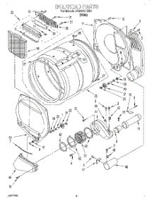 03 - Bulkhead, Lit / Optional parts for Whirlpool Dryer CGW2791EW0 from AppliancePartsPros.com