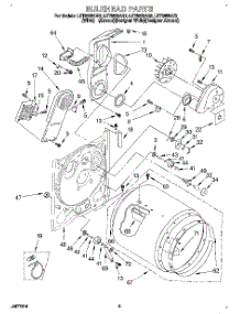 03 - Section parts for Whirlpool Dryer LET8858AN2 from AppliancePartsPros.com