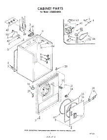 02 - Section parts for Whirlpool Dryer LE5600XKW0 from AppliancePartsPros.com