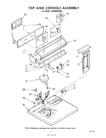 03 - Section parts for Whirlpool Dryer LE5600XKW0 from AppliancePartsPros.com