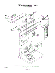 03 - Section parts for Whirlpool Dryer LE5720XSW0 from AppliancePartsPros.com