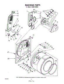04 - Bulkhead parts for Whirlpool Dryer LG5801XMW1 from AppliancePartsPros.com
