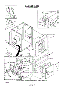 03 - Cabinet parts for Whirlpool Dryer LG4441XWW0 from AppliancePartsPros.com