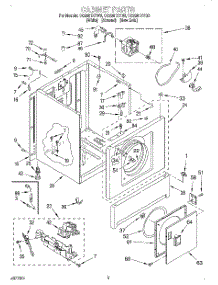 02 - Cabinet parts for Whirlpool Dryer CG2951XYG3 from AppliancePartsPros.com