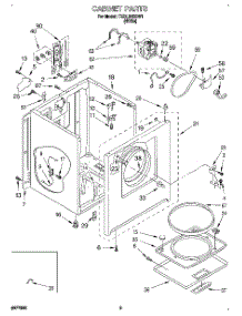 02 - Section parts for Whirlpool Dryer TEDL640BW1 from AppliancePartsPros.com