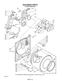 04 - Bulkhead parts for Whirlpool Dryer LG6091XSW0 from AppliancePartsPros.com