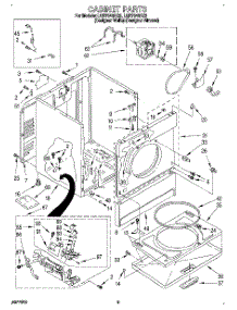 02 - Cabinet parts for Whirlpool Dryer LGR7646AZ2 from AppliancePartsPros.com