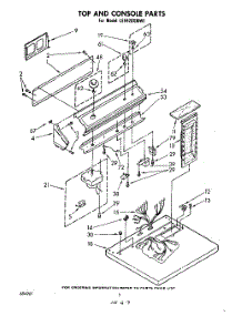 02 - Section parts for Whirlpool Dryer LE5920XMW1 from AppliancePartsPros.com