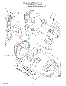 03 - Bulkhead parts for Whirlpool Dryer LGC7848DZ1 from AppliancePartsPros.com