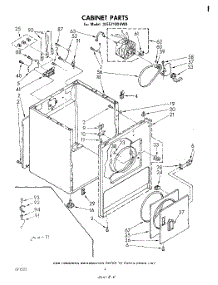 03 - Section parts for Whirlpool Dryer 3LE5710XKW0 from AppliancePartsPros.com