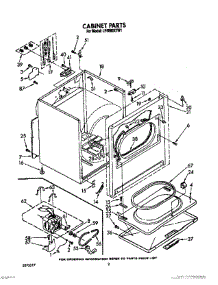 02 - Section parts for Whirlpool Dryer LE6880XTW1 from AppliancePartsPros.com