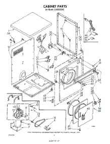 02 - Section parts for Whirlpool Dryer LE4900XSW0 from AppliancePartsPros.com