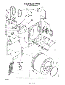 03 - Section parts for Whirlpool Dryer LE4900XSW0 from AppliancePartsPros.com