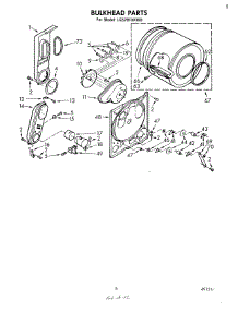 04 - Bulkhead parts for Whirlpool Dryer LG5781XKW0 from AppliancePartsPros.com