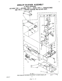 05 - 688639 Burner Assembly parts for Whirlpool Dryer LG5781XKW0 from AppliancePartsPros.com