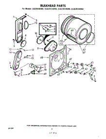 04 - Bulkhead parts for Whirlpool Dryer 1LG5701XKW0 from AppliancePartsPros.com