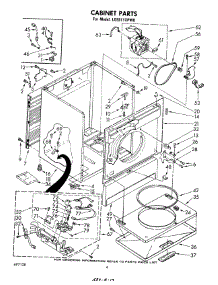03 - Cabinet parts for Whirlpool Dryer LG5811XPW0 from AppliancePartsPros.com