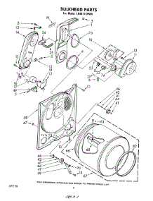 04 - Bulkhead parts for Whirlpool Dryer LG5811XPW0 from AppliancePartsPros.com