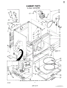 03 - Cabinet parts for Whirlpool Dryer LG5726XPW0 from AppliancePartsPros.com