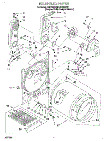 03 - Bulkhead parts for Whirlpool Dryer LGT7848AZ1 from AppliancePartsPros.com