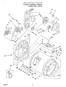 03 - Section parts for Whirlpool Dryer LEQ8800JQ1 from AppliancePartsPros.com