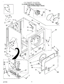 02 - Cabinet parts for Whirlpool Dryer LGR4634EQ3 from AppliancePartsPros.com