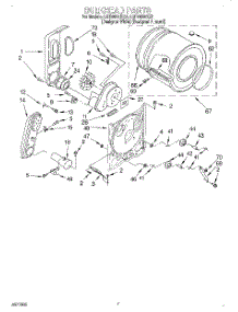 04 - Bulkhead parts for Whirlpool Dryer LGR4634EZ3 from AppliancePartsPros.com