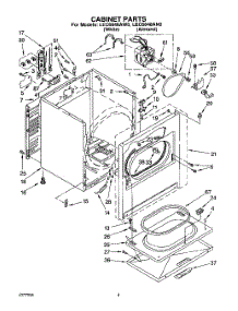 02 - Section parts for Whirlpool Dryer LEC6848AN0 from AppliancePartsPros.com