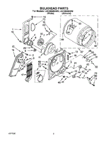 03 - Section parts for Whirlpool Dryer LEC6848AN0 from AppliancePartsPros.com