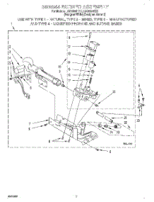 04 - 3402844 Burner Assembly parts for Whirlpool Dryer LGQ8858HZ1 from AppliancePartsPros.com