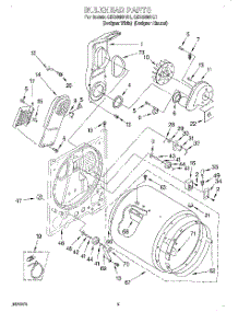 03 - Section parts for Whirlpool Dryer GEQ8858HZ1 from AppliancePartsPros.com
