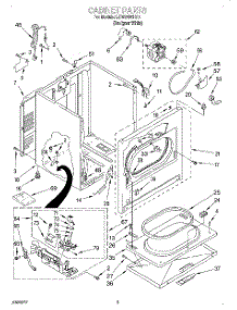 02 - Section parts for Whirlpool Dryer LGW8858HQ1 from AppliancePartsPros.com