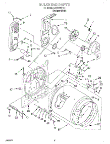 03 - Section parts for Whirlpool Dryer LGW8858HQ1 from AppliancePartsPros.com