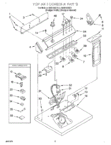 02 - Top And Console parts for Whirlpool Dryer GEN2000HZ1 from AppliancePartsPros.com