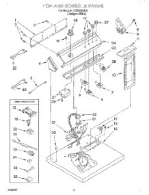 02 - Section parts for Whirlpool Dryer LEW8858HQ0 from AppliancePartsPros.com