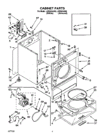 02 - Section parts for Whirlpool Dryer LER5634AN0 from AppliancePartsPros.com