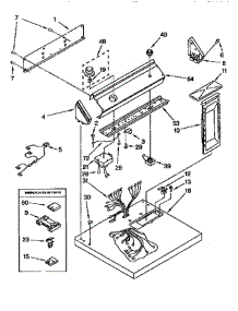 Top And Console parts for Whirlpool Dryer LER5636EZ01 from AppliancePartsPros.com