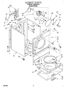 02 - Section parts for Whirlpool Dryer LER5634AQ1 from AppliancePartsPros.com