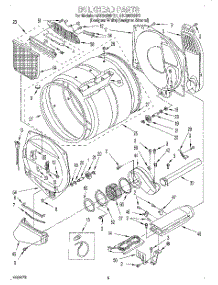 03 - Bulkhead parts for Whirlpool Dryer GEC9858HQ1 from AppliancePartsPros.com