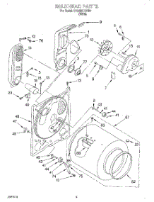 03 - Bulkhead, Optional parts for Whirlpool Dryer GCG2901XSW5 from AppliancePartsPros.com
