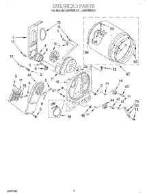 03 - Section parts for Whirlpool Dryer LER5636EQ1 from AppliancePartsPros.com