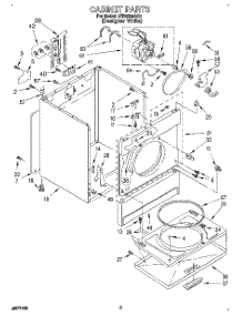 02 - Section parts for Whirlpool Dryer LER5634AQ0 from AppliancePartsPros.com