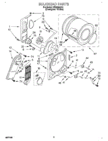 03 - Section parts for Whirlpool Dryer LER5634AQ0 from AppliancePartsPros.com