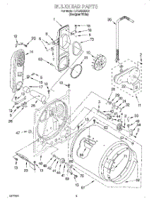 03 - Bulkhead parts for Whirlpool Dryer LGL8858EQ2 from AppliancePartsPros.com
