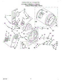 03 - Section parts for Whirlpool Dryer LER5636EZ2 from AppliancePartsPros.com