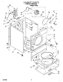 02 - Section parts for Whirlpool Dryer LER5634AQ2 from AppliancePartsPros.com