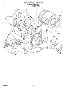 03 - Section parts for Whirlpool Dryer LER5634AQ2 from AppliancePartsPros.com