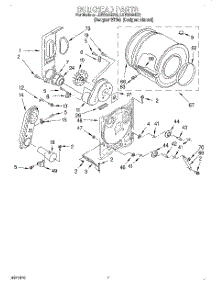 04 - Bulkhead parts for Whirlpool Dryer LGR5644EQ3 from AppliancePartsPros.com