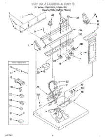 02 - Top And Console parts for Whirlpool Dryer GEN2000HQ0 from AppliancePartsPros.com