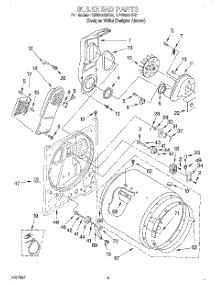 03 - Bulkhead parts for Whirlpool Dryer GEN2000HQ0 from AppliancePartsPros.com